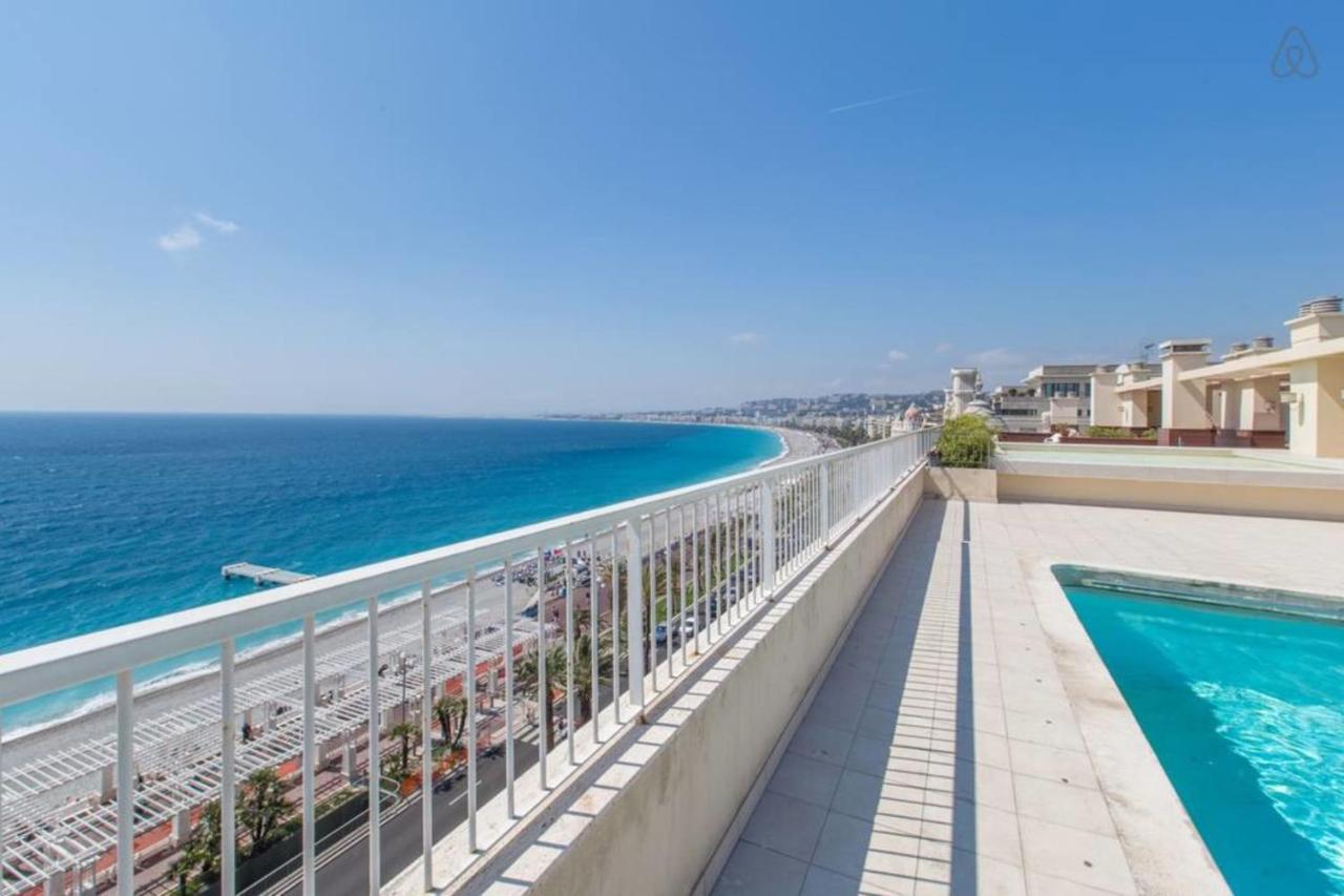 Royal Promenade Pool Terrace With Sea View Apartment Ница Екстериор снимка